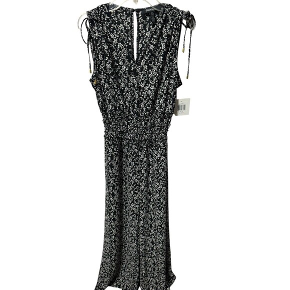 Ellen Tracy Women’s Black Mini Leaf Jumpsuit Size XS NWT - Picture 5 of 16